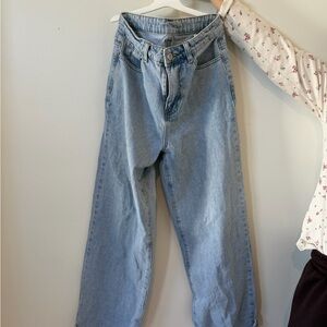 SHEIN Light Blue Straight Leg Jeans- Size M
